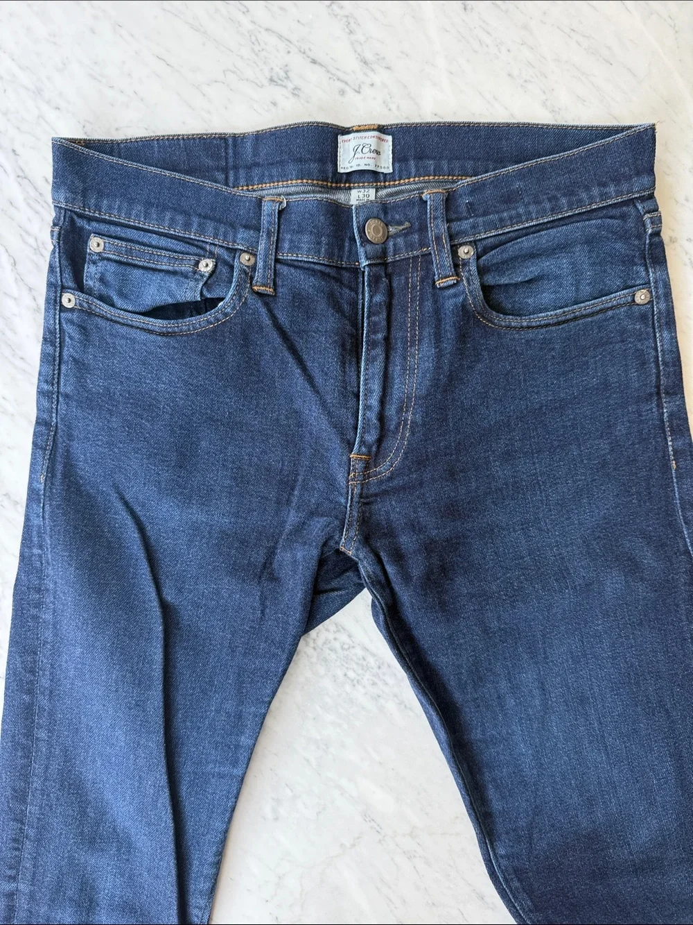 J.Crew 250 Skinny Jeans Men’s 32x30 Kurabo Japanese Stretch Denim Dark Wash